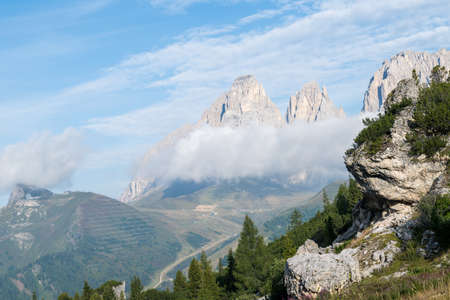 View of the mounains of South Tyrolの写真素材