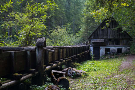 Power plant Rossleithen Piesling Ursprung Austriaの写真素材