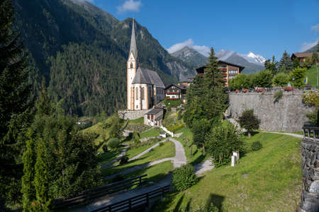Grossglockner highest mountain in Austriaの写真素材