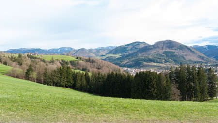 old castle in Waidhofen Ybbs Austriaの写真素材