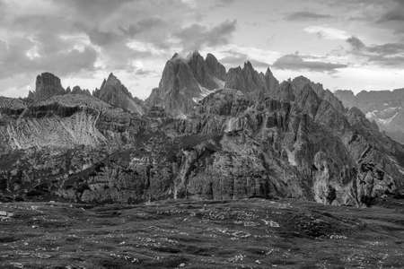 View of the mounains of South Tyrolの写真素材