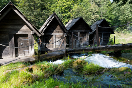 old watermills in Bosnia Herzegovinaの写真素材