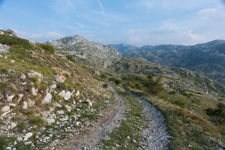 to the national parks in Montenegroの写真素材