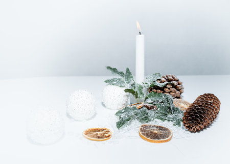 Christmas the quiet and cntemplative timeの写真素材