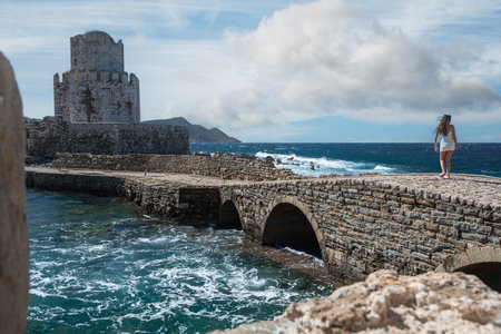 Venetian fortress in Greeceの写真素材