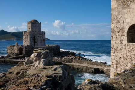 Venetian fortress in Greeceの写真素材