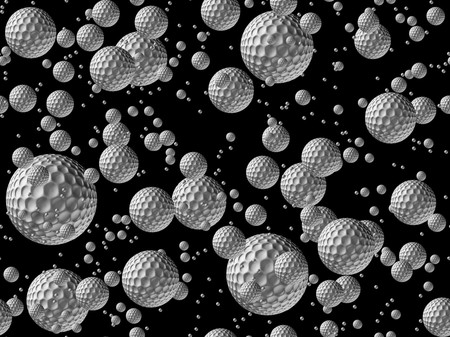 golf ball galaxyの写真素材
