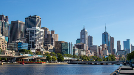 Melbourne City Skylineのeditorial素材