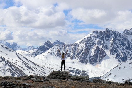 Epic Mountains in  Alberta, Canadaの写真素材