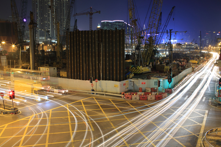 city life at nightのeditorial素材