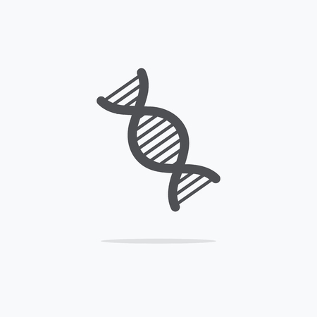 DNA. DNA icon. Vector illustration on light background ..のイラスト素材