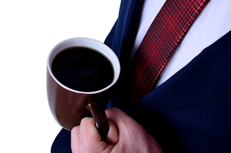 business man on white backgroundの写真素材