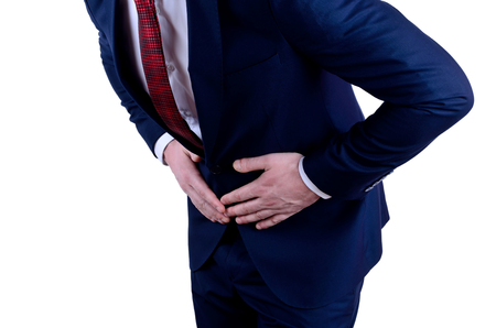 business man on white backgroundの写真素材