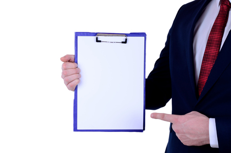 business man on white backgroundの写真素材