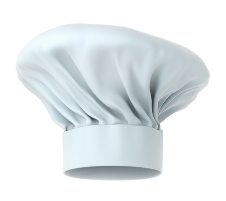 Chef hat, high detailed 3d render isolated on white background  work path included の写真素材
