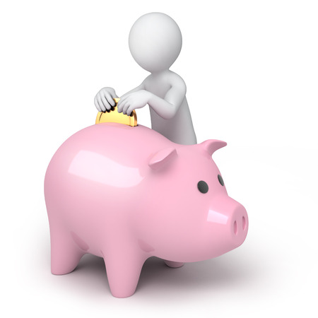 it s time to save moneyの写真素材