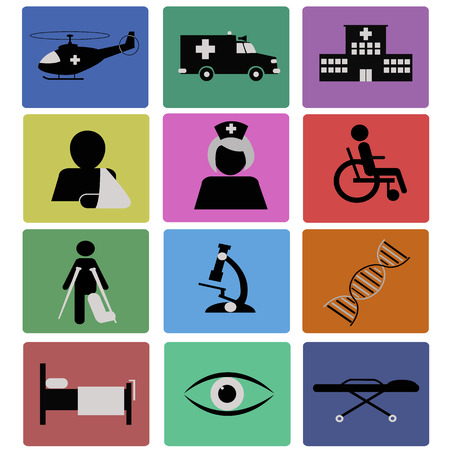 Medical iconsのイラスト素材