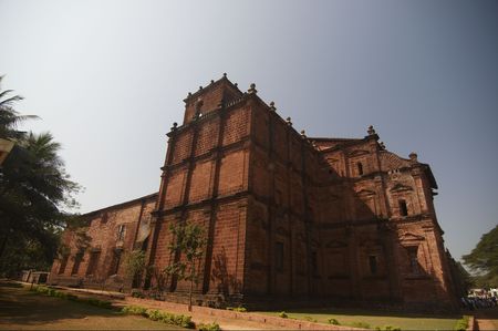 The Basilica of Bom . It has relics of St. Francis Xavier. Old Goa, India. の写真素材