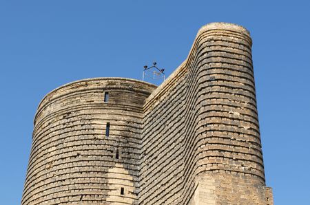 The Maiden Tower. (12th century). Baku, Azerbaijan.の写真素材