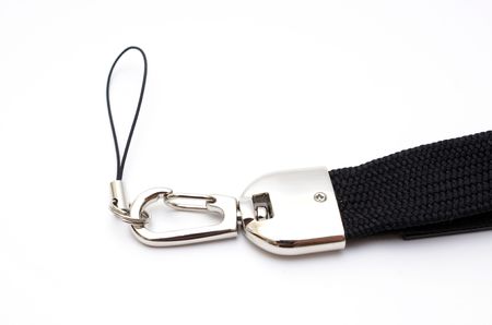 Bottom of lanyard, lock and lace for office badgeの写真素材