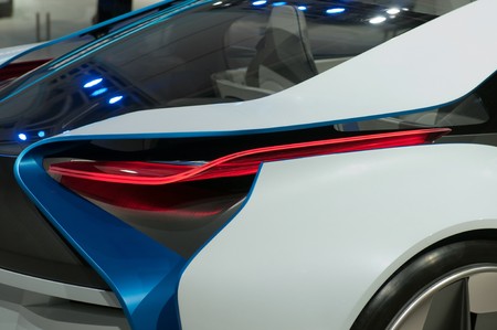 MOSCOW, RUSSIA - August 26: Moscow International Automobile Salon 2010. BMW Vision EfficientDynamics Concept car, detailのeditorial素材