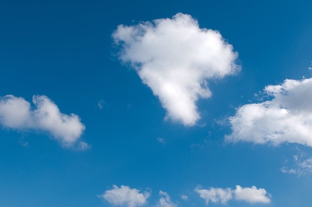 The Blue Sky and Cloudsの写真素材