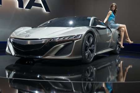 MOSCOW, RUSSIA - August 31: Moscow International Automobile Salon 2012. Acura NSX Hybrid Conceptのeditorial素材