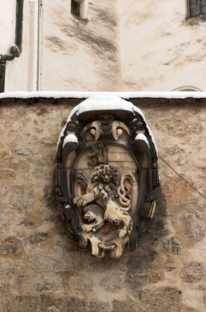 Emblem in Hohensalzburg Castle, Salzburg, Austriaの写真素材