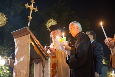 ATHENS, GREECE - May 5; Ceremony of Crucession, or Cross Procession at the Easter, on May 5, 2013 in...