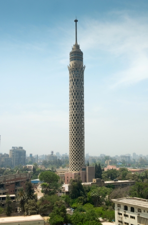 CAIRO - May 8: City view of Cairo tower on May 8, 2013, Egypt. Cairo - the capital of Egypt and the largest city in the Arab world and Africa.のeditorial素材