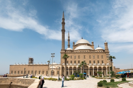 CAIRO - May 8: The Saladin Citadel - the Mosque of Muhammad Ali (Alabaster Mosque) on May 8, 2013, Egypt.のeditorial素材