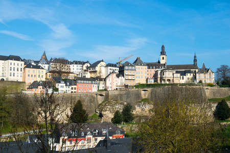 View of Luxembourg historical city centerのeditorial素材