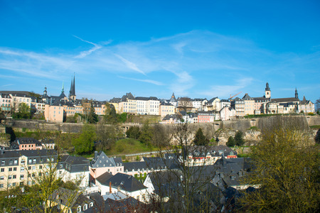 View of Luxembourg historical city centerのeditorial素材