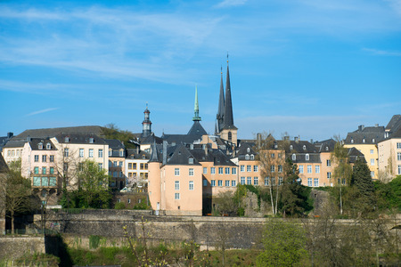View of Luxembourg historical city centerのeditorial素材