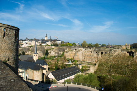 View of Luxembourg historical city centerのeditorial素材