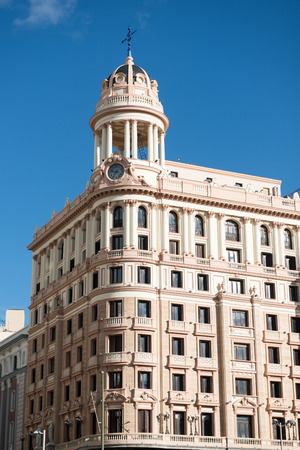 Old house in the center of Madrid, Spain