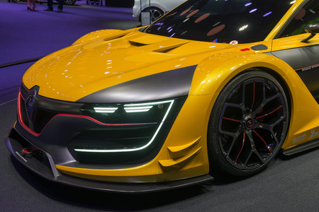 FRANKFURT, GERMANY - SEPTEMBER 16, 2015: Frankfurt international motor show (IAA) 2015. Renault Sport R.S. 01 concept carのeditorial素材