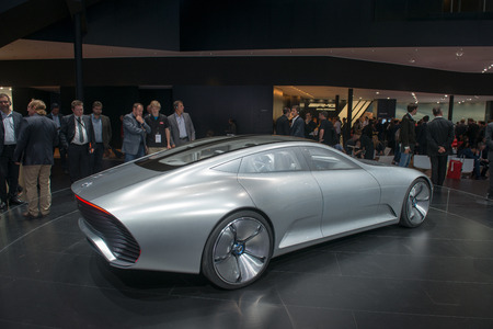 FRANKFURT, GERMANY - SEPTEMBER 16, 2015: Frankfurt international motor show (IAA) 2015....