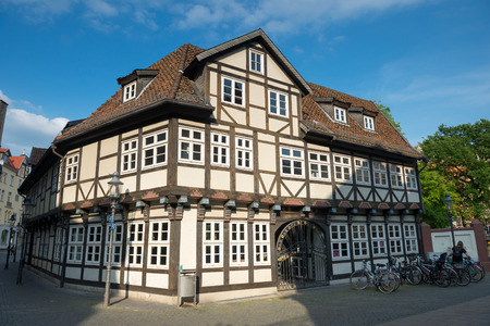 Old timbered house in Braunschweig, Germanyのeditorial素材