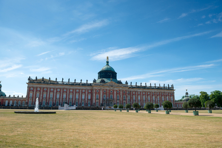 New palace - part of the University of Potsdam campus in Sanssouci park in Potsdam, Germanyのeditorial素材