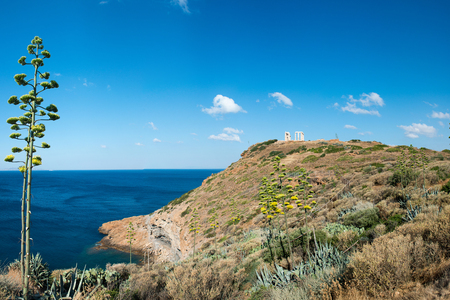 View on Aegean sea in Greeceの写真素材