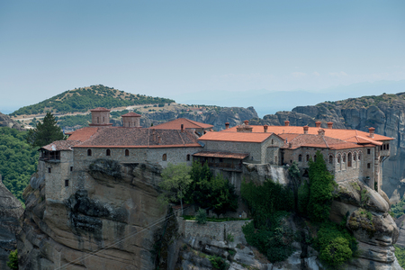 The Holy Monastery of Varlaam in Meteora - complex of Eastern Orthodox monasteries, Greeceの写真素材