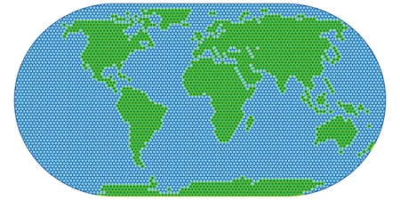 Nice earth surface Flat Vector Illustration isolated on white backgroundのイラスト素材