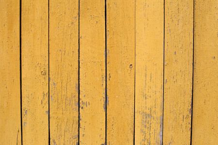 Yellow vintage wooden wall background or textureの写真素材