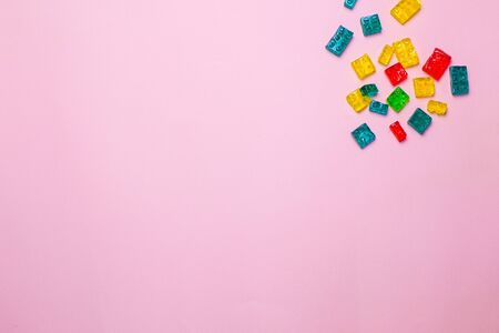 Colorful candy in the shape of a constructor