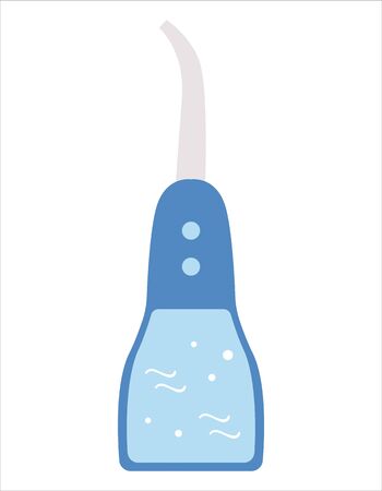 Dental irrigator icon isolated on white background. Vector tooth care tool. Element for cleaning teeth. Dentistry equipment illustration. 
のイラスト素材