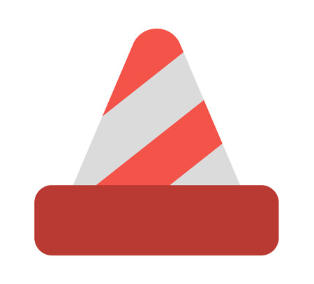 vector horse. Construction site passage prohibiting sign. Red and white stripy barrier. Road works zone icon. Stop sign isolated on white backgroundのイラスト素材