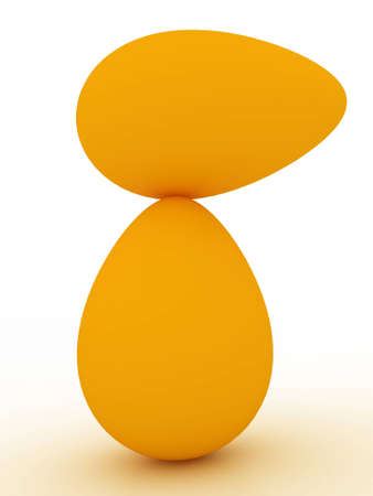 Eggs tower color happyの写真素材