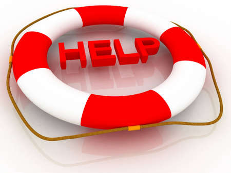 white life preserver circle text