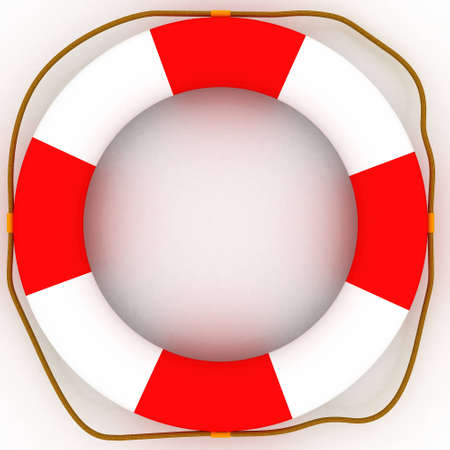 Old Life belt on white backgroundの写真素材